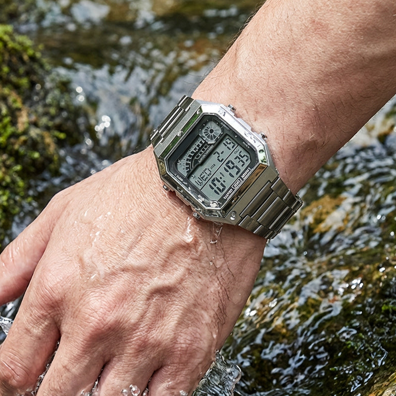 📢 50% OFF NOW! ⌚ Unisex Digital Watch with Square Display & Luminous Backlight – Sleek design, bright backlight & comfortable fit – Perfect for daily wear, sports & travel 💪