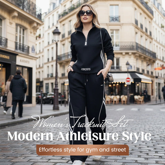 Damträningsdräkt med halv dragkedja