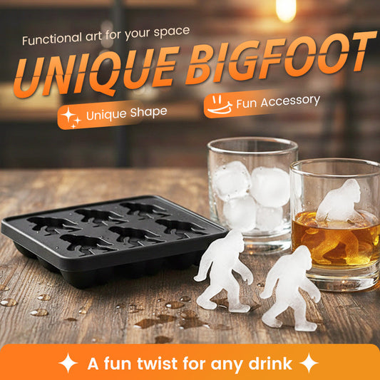 💎 50 % rabatt! 💎 Bigfoot silikonform för isbitar – Sasquatch-isbitar som smälter långsamt, BPA-fria och perfekta för fester.