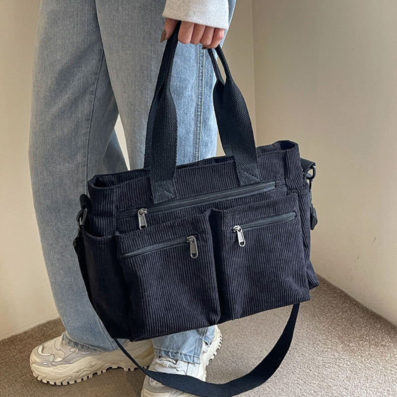 🤎 Elegant axelväska i vintagestil – enfärgad, praktisk och snygg för vardagsbruk