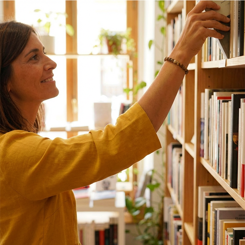 Casual klänning med V-ringning i bomull och linne – 3/4-ärmar, med dragkedja i sidan 👗