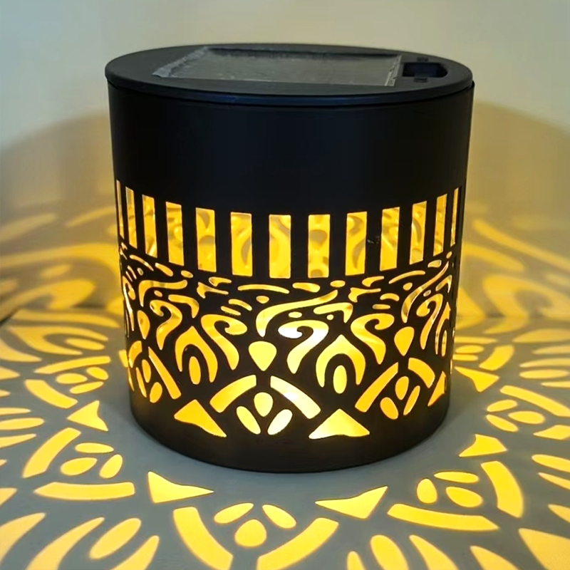 🌞✨ Solcellsdriven mandala-projektorlampa