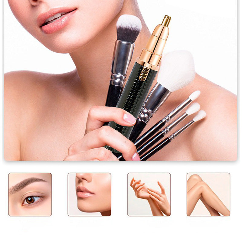 🔄🧔‍♀️🧔‍♂️ 50% OFF FOR A LIMITED TIME! 3-in-1 electric eyebrow trimmer - interchangeable heads for eyebrow, face and detail trimming - ideal for both men and women, so you are always well-groomed, wherever you are and whenever you want 🌍💈