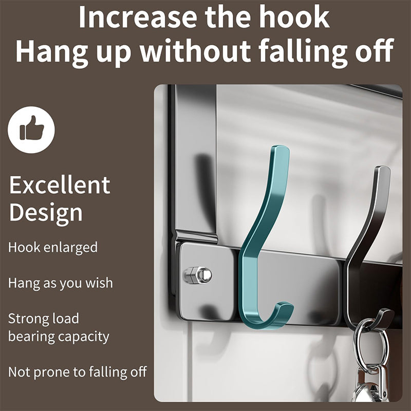 🪄 BEGRÄNSAD TID: 50 % RABATT! ✨ Dörrkrok med korg – platsbesparande, stabil, monteras utan verktyg 🚪