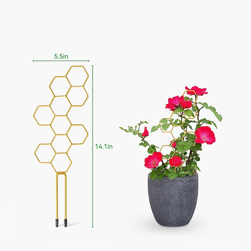 🌿 TIDSBEGRÄNSAT ERBJUDANDE: 50 % RABATT! ✨ Växtstöd i bikakemönster – Rostfritt, stapelbart, enkelt att montera 🐝