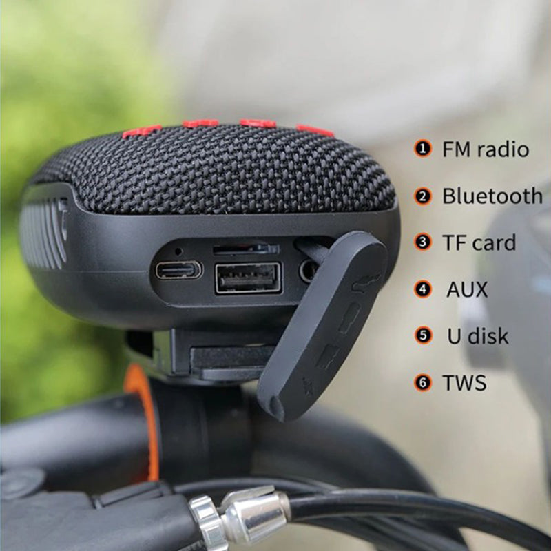 🎵Vattentät Bluetooth-högtalare för cykel med monteringsfäste