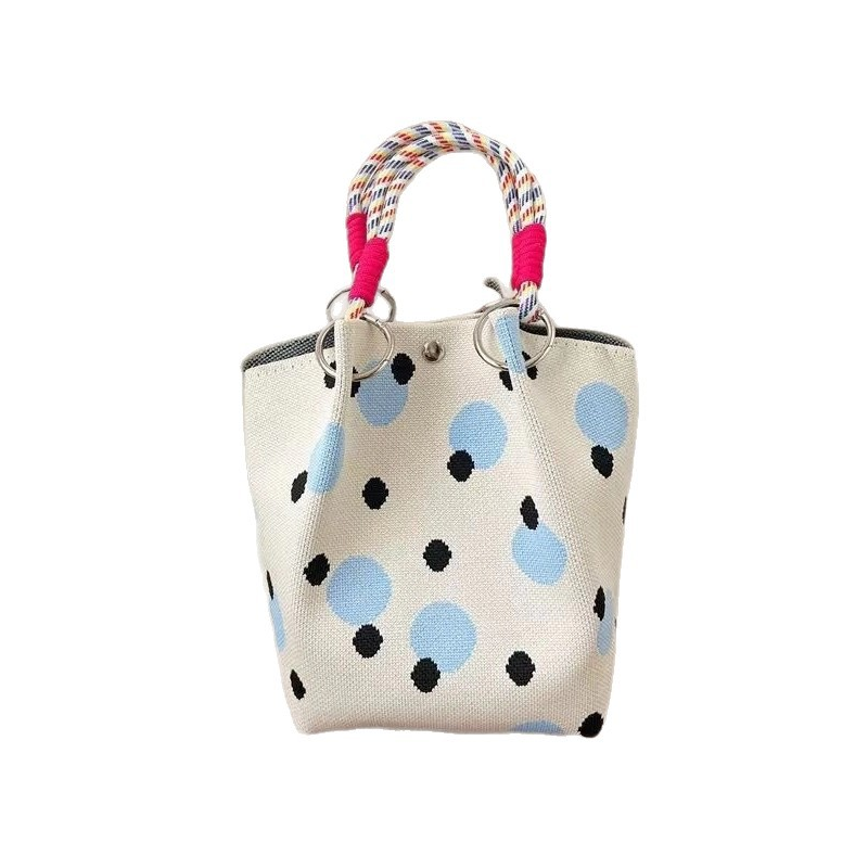 👜 50 % RABATT UNDER BEGRÄNSAD TID! 💥 Söt handväska med prickmönster för kvinnor – klassiskt prickmönster, rymlig, chic till vardags ✨