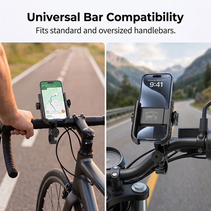 🎉 2026-udsalg — Over 42.000 solgt! 🚴‍♂️ Cykelholder til mobiltelefon med hurtigudløser – SecureLock og stødabsorberende polstring 📱
