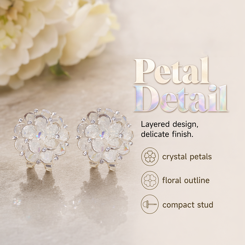 💎 Rea 2026 – Över 52 000 sålda!✨ Eleganta örhängen med blommotiv – glittrande detaljer och lätt och bekväm passform 🌸