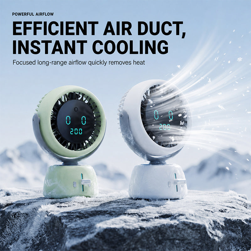 🎉 2026 Sale — Over 37,000 Sold! 🌀 Smart Face Tracking Desktop Fan – 120° Wide Oscillation 🌬️