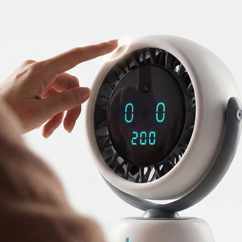 🎉 2026 Sale — Over 37,000 Sold! 🌀 Smart Face Tracking Desktop Fan – 120° Wide Oscillation 🌬️