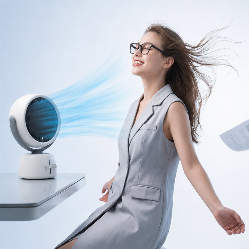 🎉 2026 Sale — Over 37,000 Sold! 🌀 Smart Face Tracking Desktop Fan – 120° Wide Oscillation 🌬️