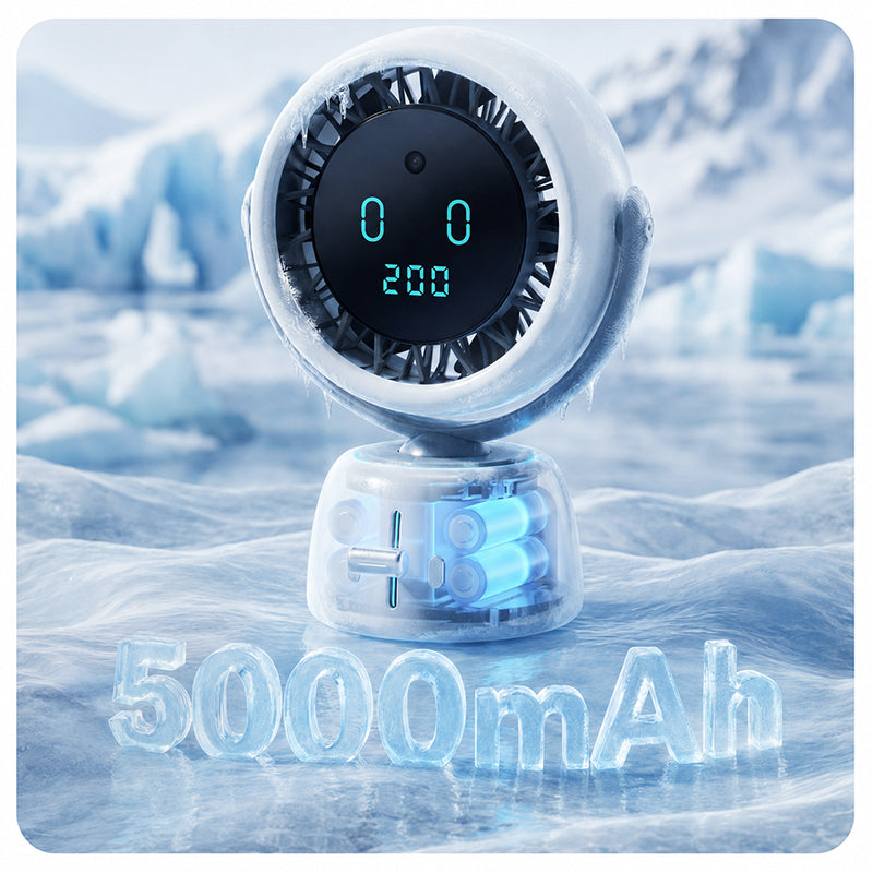 🎉 2026 Sale — Over 37,000 Sold! 🌀 Smart Face Tracking Desktop Fan – 120° Wide Oscillation 🌬️