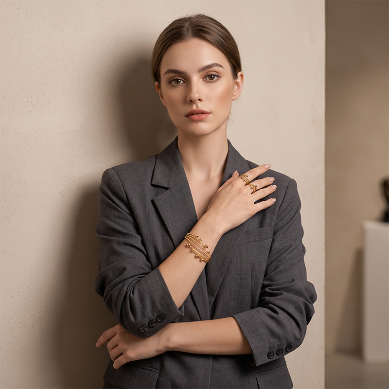 🎉 Sonderangebot 2026 – Über 68.000 verkaufte Exemplare! 💍 „Sparkle Wrap“-Armband-Set für Damen – mehrschichtiges Glanz-Design ✨