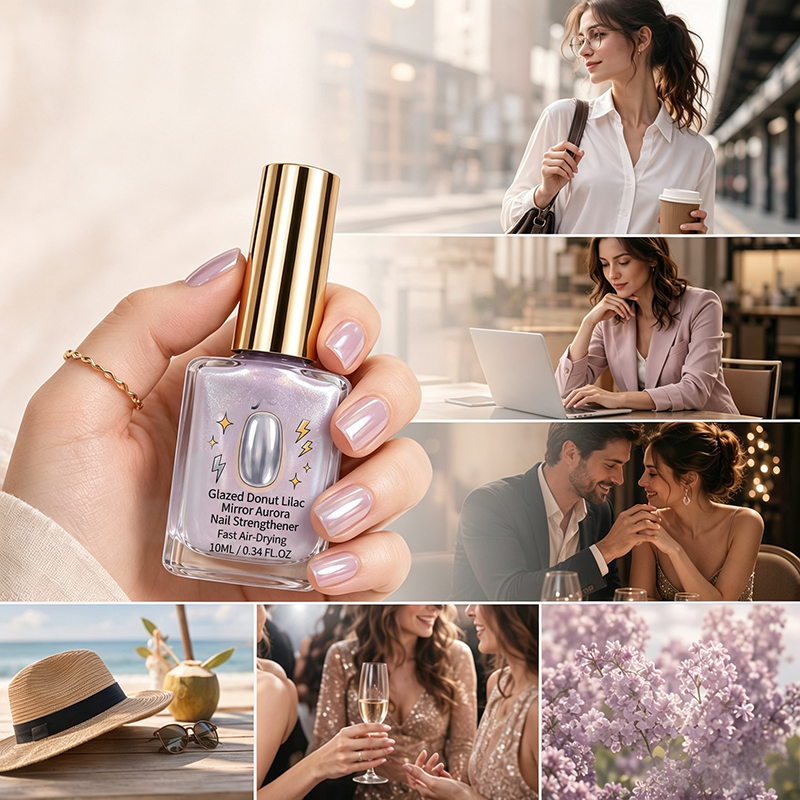 🎉 Rea 2026 – Över 24 700 sålda!💅 Lilac Glossy Mirror nagelförstärkare
