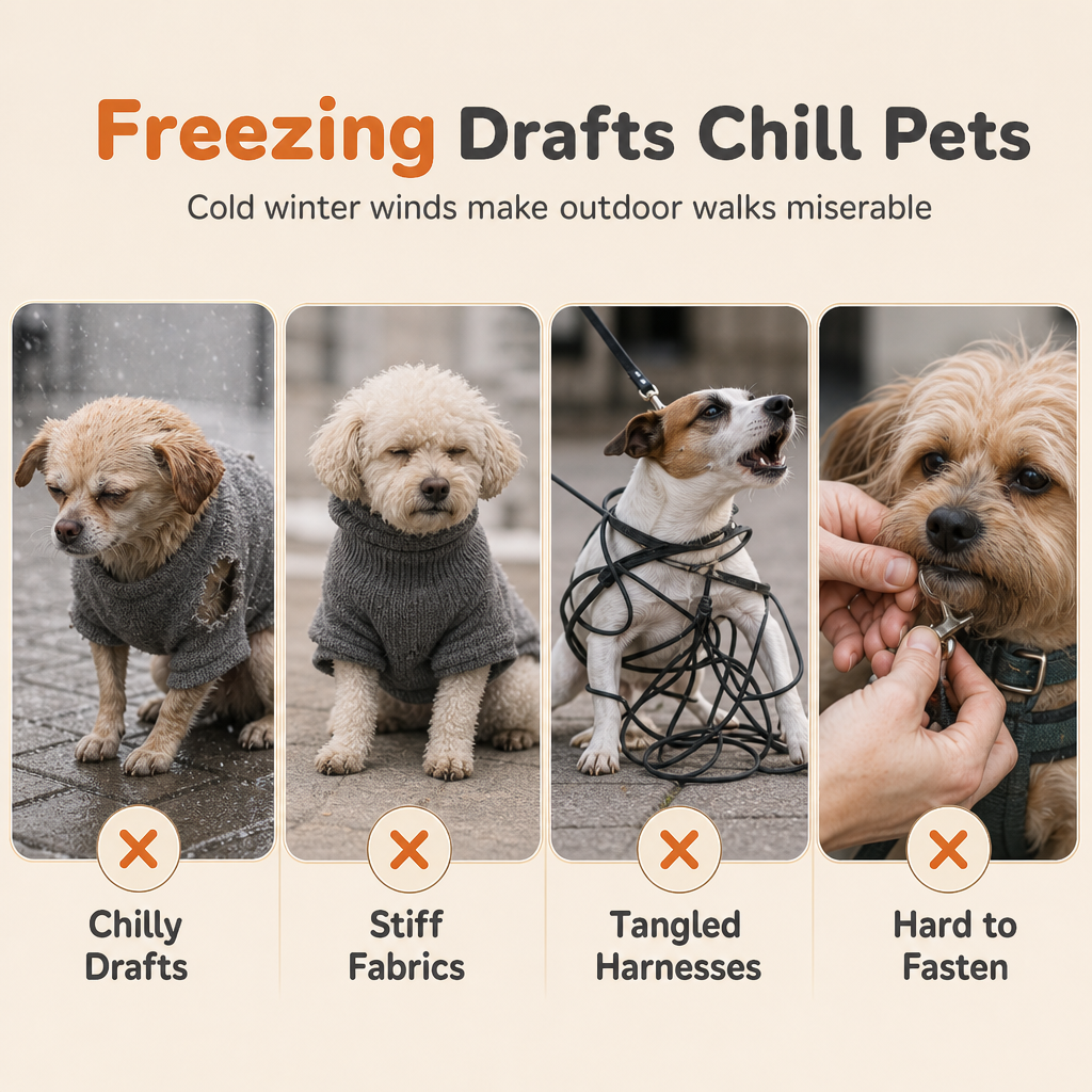 ⏳ LIMITED-TIME 50% OFF 💥 Warm Winter Dog Coat with Reflective Strips & Harness – Plush Teddy Fleece Insulation, Dual Metal D-Ring Secure Harness, Night Visibility Reflective Straps & Skin-Friendly Elastic Fit – Sizes S-XL for Small & Medium Dogs 🐶❄️