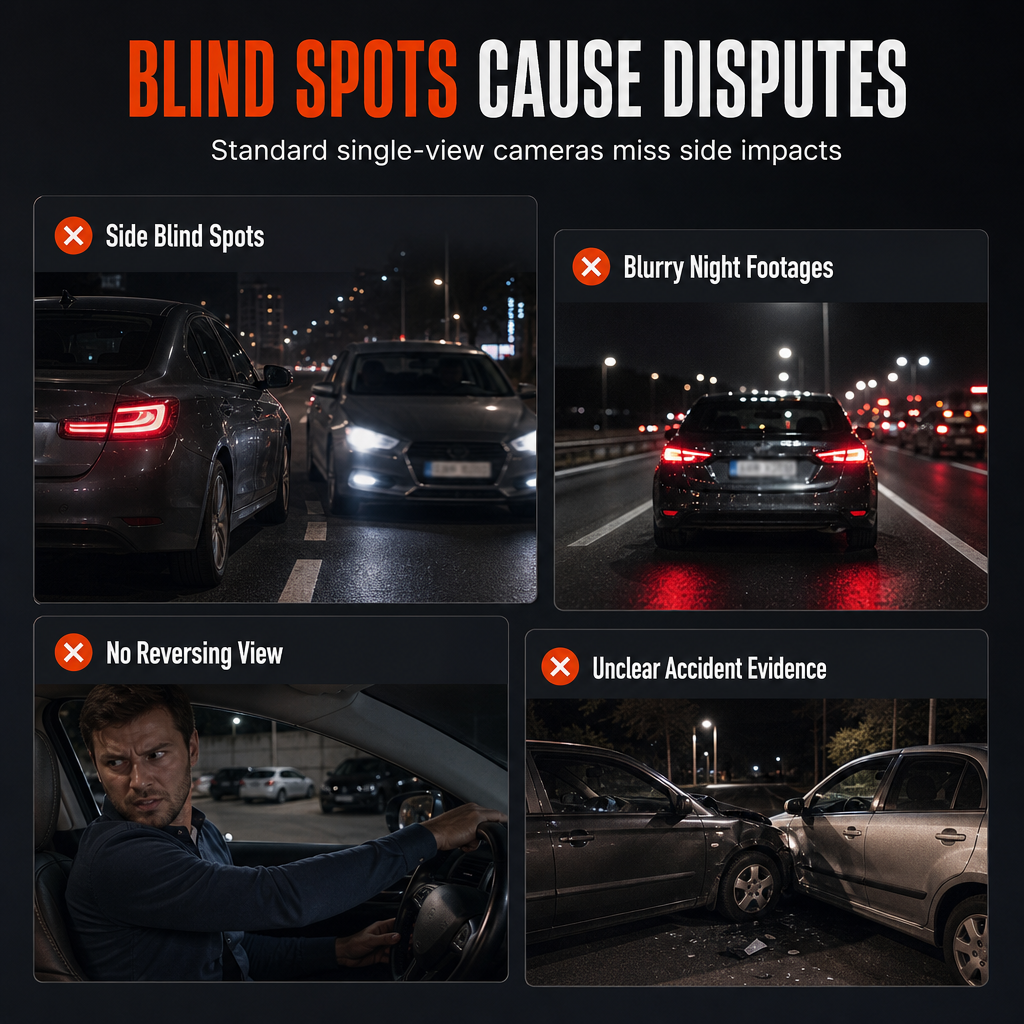 🎥 LIMITED-TIME 50% OFF! ⚡ Four-Lens Rotatable Dash Cam – 1080P, Infrared Night Vision, Multi-Angle Recording 🚗